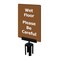 Tensabarrier Acrylic Sign, Brown, Wet Floor S08-P-46-7X11-V-HDSB-1701-33 - alternate 1