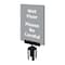 Tensabarrier Acrylic Sign, Gray, Wet Floor S08-P-36-7X11-V-HDSB-1701-33 - alternate 1