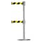 Tensabarrier Barrier Post with Belt, 7 1/2 ft Length, 38 in Post Height, No Legend 889T2U-1P-1P-STD-NO-D4X-C - alternate 1
