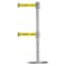 Tensabarrier Barrier Post with Belt, 7 1/2 ft Length, 38 in Post Height, Caution Do Not Enter 889T2U-1P-1P-STD-NO-YAX-C - alternate 1