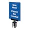 Tensabarrier Acrylic Sign, Blue, Wet Floor S08-P-23-7X11-V-HDSB-1701-33 - alternate 1