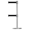Tensabarrier Barrier Post with Belt, 7 1/2 ft Length, 38 in Post Height, No Legend 889T2U-1P-1P-STD-NO-B9X-C - alternate 1
