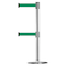 Tensabarrier Barrier Post with Belt, 7 1/2 ft Length, 38 in Post Height, No Legend 889T2U-1P-1P-STD-NO-G6X-C - alternate 1