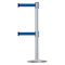 Tensabarrier Barrier Post with Belt, 7 1/2 ft Length, 38 in Post Height, No Legend 889T2U-1S-1S-STD-NO-L5X-C - alternate 1
