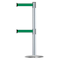 Tensabarrier Barrier Post with Belt, 7 1/2 ft Length, 38 in Post Height, No Legend 889T2U-1S-1S-STD-NO-G6X-C - alternate 1