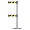Tensabarrier Barrier Post with Belt, 7 1/2 ft Length, 38 in Post Height, No Legend 889T2U-1S-1S-STD-NO-D4X-C - alternate 1
