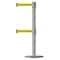 Tensabarrier Barrier Post with Belt, 7 1/2 ft Length, 38 in Post Height, Out of Service 889T2U-3P-3P-STD-NO-YEX-C - alternate 1