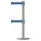 Tensabarrier Barrier Post with Belt, 7 1/2 ft Length, 38 in Post Height, No Legend 889T2U-3P-3P-STD-NO-L5X-C - alternate 1
