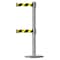 Tensabarrier Barrier Post with Belt, 7 1/2 ft Length, 38 in Post Height, No Legend 889T2U-3P-3P-STD-NO-D4X-C - alternate 1