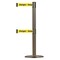 Tensabarrier Barrier Post with Belt, 7 1/2 ft Length, 38 in Post Height, Danger Keep Out 889T2U-3S-3S-STD-NO-YDX-C - alternate 1