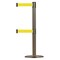 Tensabarrier Barrier Post with Belt, 7 1/2 ft Length, 38 in Post Height, No Legend 889T2U-3S-3S-STD-NO-Y5X-C - alternate 1
