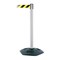 Tensabarrier Barrier Post with Belt, 7 1/2 ft Length, 38 in Post Height, No Legend 886-32-STD-NO-D4X-C - alternate 1