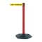 Tensabarrier Barrier Post with Belt, 7 1/2 ft Length, 38 in Post Height, Caution Do Not Enter 886-21-STD-NO-YAX-C - alternate 1