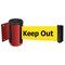 Tensabarrier Belt Barrier, Red, Belt Color Yellow 896-STD-21-STD-NO-YDX-C - alternate 1