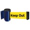 Tensabarrier Belt Barrier, Blue, Belt Color Yellow 896-STD-23-STD-NO-YDX-C - alternate 1