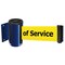 Tensabarrier Belt Barrier, Blue, Belt Color Yellow 896-STD-23-STD-NO-YEX-C - alternate 1