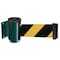 Tensabarrier Belt Barrier, Green, Yellow/Black 896-STD-28-STD-NO-D4X-C - alternate 1