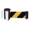 Tensabarrier Belt Barrier, Chrome, Belt Yellow/Black 896-STD-1P-STD-NO-D4X-C - alternate 1