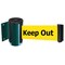 Tensabarrier Belt Barrier, Green, Belt Color Yellow 896-STD-28-STD-NO-YDX-C - alternate 1