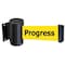 Tensabarrier Belt Barrier, Black, Belt Color Yellow 896-STD-33-MAX-NO-YCX-C - alternate 1