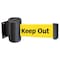 Tensabarrier Belt Barrier, Black, Belt Color Yellow 896-STD-33-MAX-NO-YDX-C - alternate 1
