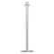 Lawrence Metal Urn Top Rope Post, Satin Chrome 310U-1S-NOT - alternate 1