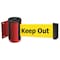 Tensabarrier Belt Barrier, Red, Belt Color Yellow 896-STD-21-MAX-NO-YDX-C - alternate 1