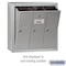 Salsbury Industries Mailbox, Aluminum, Powder Coated, 3 Doors, Surface, - 3503ASU - alternate 4