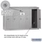 Salsbury Industries Mailbox, Aluminum, Powder Coated, 5 Doors, Surface, - 3505ASU - alternate 3