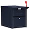 Salsbury Industries Mail Chest, Black, Powder Coated, 1 Doors, Pedestal, - 4350BLK - alternate 1