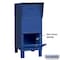 Salsbury Industries Courier Box, Blue, Powder Coated, 1 Doors, Free Standing, - 4975BLU - alternate 2