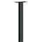 Salsbury Industries Post, Black, Powder Coated, In Ground, - 4895BLK - alternate 1