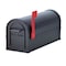 Salsbury Industries Mailbox, Black, Powder Coated, 1 Doors, Pedestal 4850BLK - alternate 1