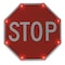Tapco LED Stop Sign, Stop, White/Red, 36" W, 36" H 2180-00205 - alternate 2