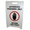 See All Industries Floor Safety Sign, 20 in H, 12 in W, Corrugated Plastic, Triangle, English, TP-DPERO TP-DPERO - alternate 1