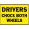 Brady Drivers Chock Both Wheels, 10 in x 14 in, Rectangle, Vinyl, 63207 63207 - alternate 1
