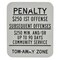 Lyle Tow Zone No Parking Sign, 10" W, 12" H, English, Aluminum, White HC-NJ01-10HA - alternate 1