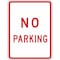 Lyle No Parking Parking Sign, 12 in W, 18 in H, English, Aluminum, White R8-3-12HA - alternate 2