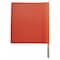Zoro Select Handheld Warning Flag, Orange, Vinyl Coated Mesh, 30" Length, 30 in Wood Dowel 3YWZ1 - alternate 1