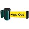 Tensabarrier Belt Barrier, Green, Belt Color Yellow 896-STD-28-MAX-NO-YDX-C - alternate 1