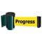 Tensabarrier Belt Barrier, Green, Belt Color Yellow 896-STD-28-MAX-NO-YCX-C - alternate 1