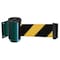 Tensabarrier Belt Barrier, Green, Belt Yellow/Black 896-STD-28-MAX-NO-D4X-C - alternate 1
