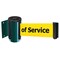 Tensabarrier Belt Barrier, Green, Belt Color Yellow 896-STD-28-MAX-NO-YEX-C - alternate 1