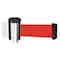 Tensabarrier Belt Barrier, Chrome, Belt Color Red 896-STD-1P-MAX-NO-R5X-C - alternate 1