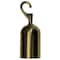 Lawrence Metal Post Rope Hook End, Satin Brass ROPEEND-HOOK-2S - alternate 1