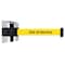 Tensabarrier Belt Barrier, Chrome, Belt Color Yellow 897-15-S-1P-NO-YEX-C - alternate 1