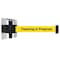 Tensabarrier Belt Barrier, Chrome, Belt Color Yellow 897-15-S-1P-NO-YCX-C - alternate 1