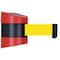 Tensabarrier Belt Barrier, Red, Belt Color Yellow 897-15-S-21-NO-Y5X-C - alternate 1