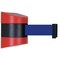 Tensabarrier Belt Barrier, Red, Belt Color Blue 897-15-S-21-NO-L5X-C - alternate 1