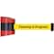 Tensabarrier Belt Barrier, Red, Belt Color Yellow 897-15-S-21-NO-YCX-C - alternate 1